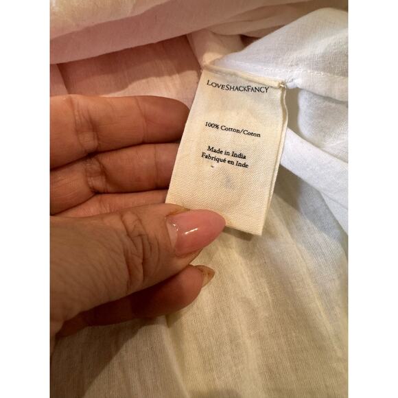 LOVESHACKFANCY Ollie Tiered Floral Checkered Cotton boho Midi Dress size 2 - Picture 11 of 14